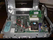 Dell motherboard in place