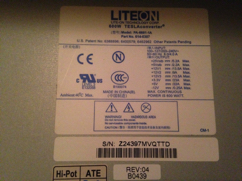 LiteON 600W, one of the better PSU's for a G5