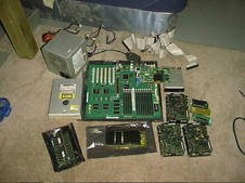 I took out all non-essential parts IE the logicboard, floppy, ect. I might be selling them on eBay when i get the chance.