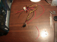 Here are some of the wires and the end cap that i will be using for this mod.